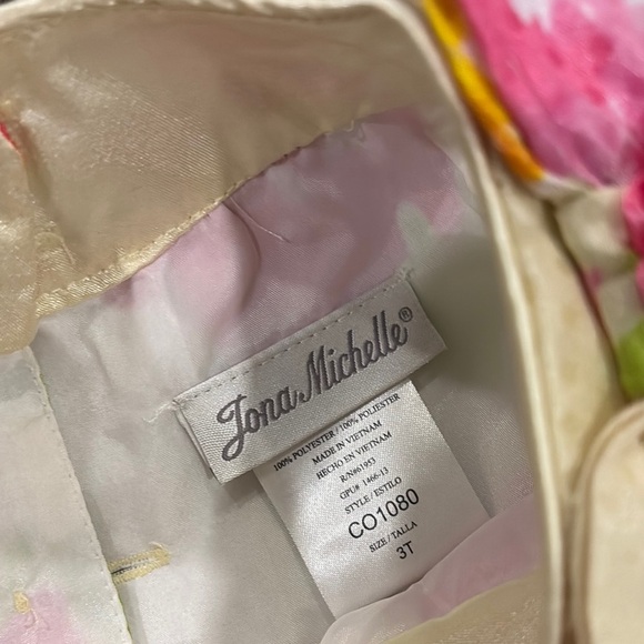 Floral Kids Dress with Pink and Orange Accents size 3T - Picture 5 of 5